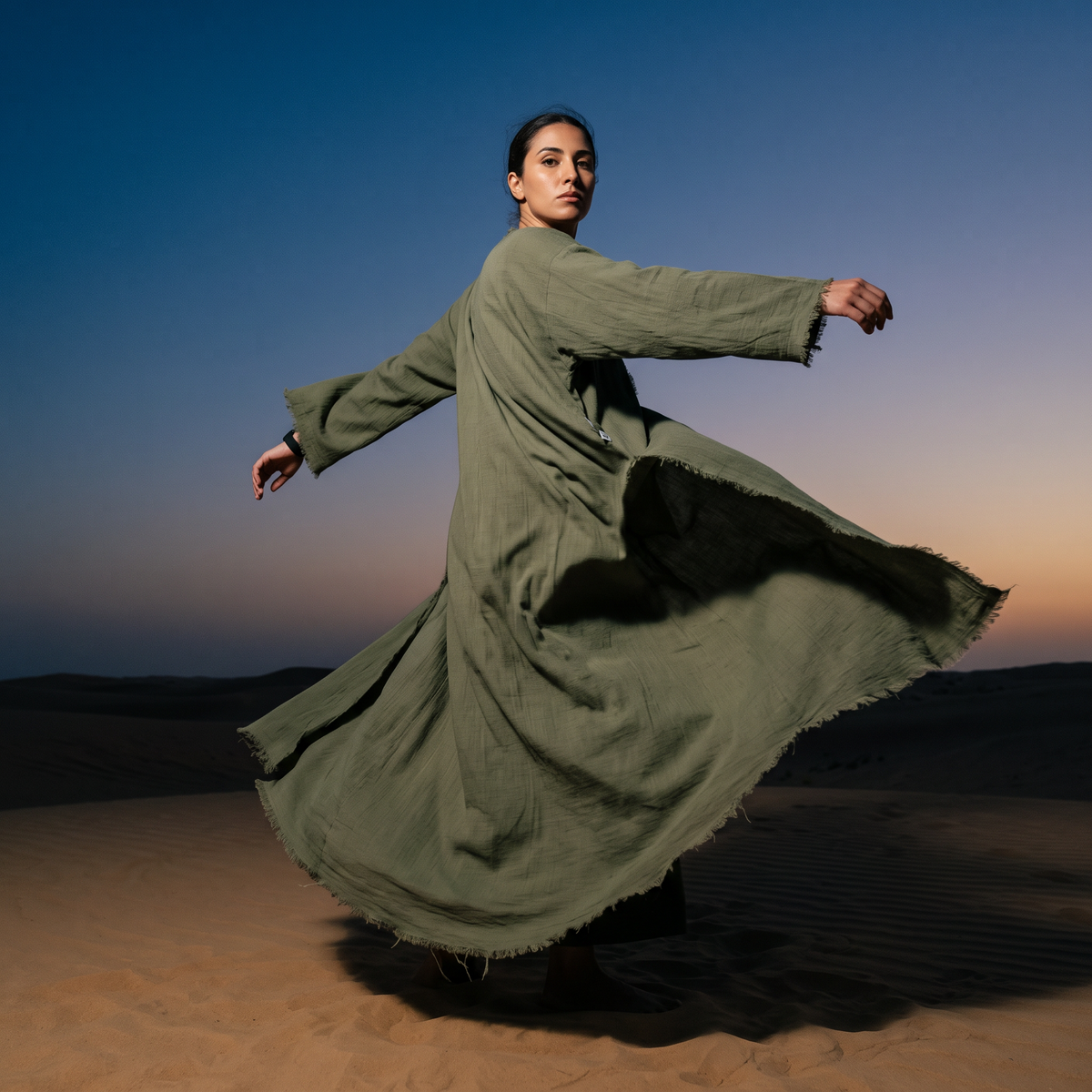 Kaafmoon Olive Khaki Cover-Up