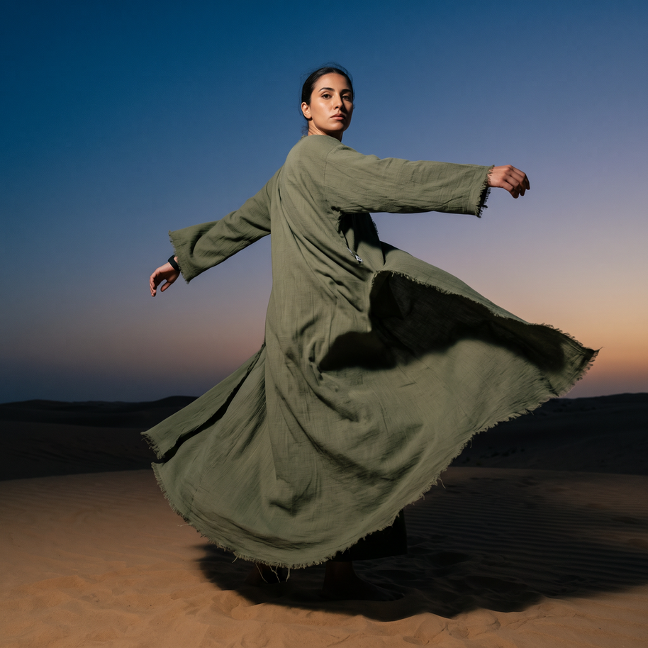 Kaafmoon Olive Khaki Cover-Up