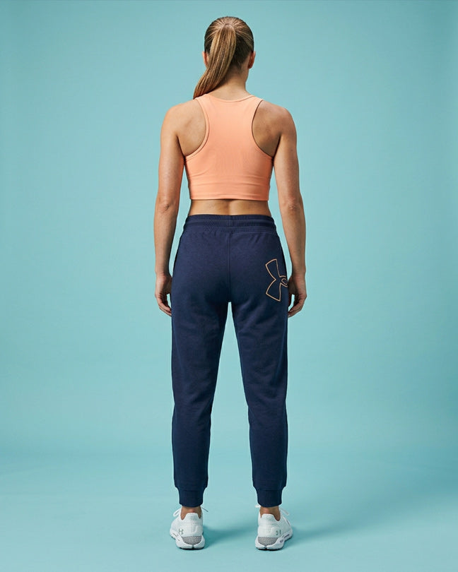 Under Armour Dark blue salmon logo jogger