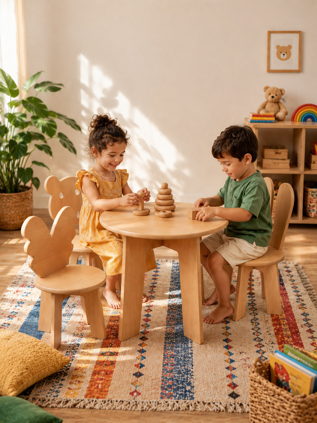 Ghúrfa Table & 3 Chairs Set Fauna (Delivered in up to 14 days)