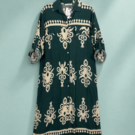 Tendresse Boutique Green Long-Sleeve Dress