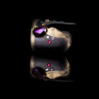 The Dark Cosmic Prism Leather Cuff Statement