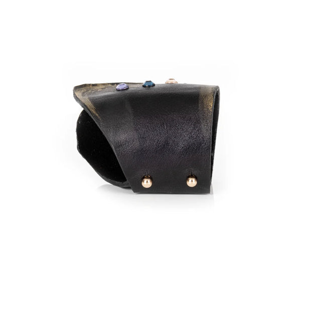 The Dark Cosmic Prism Leather Cuff Statement