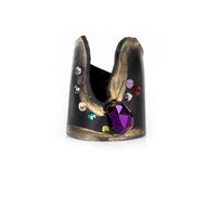 The Dark Cosmic Prism Leather Cuff Statement