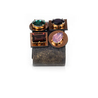 The Dark Prism Mosaic Leather Cuff Statement