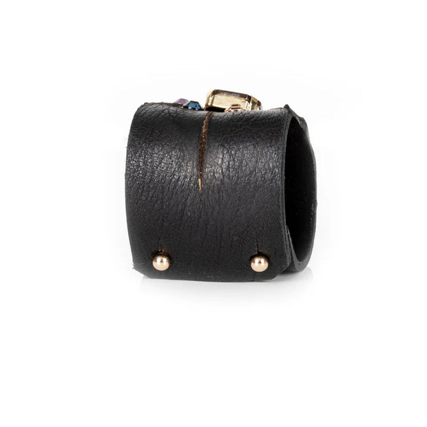 The Dark Solar Prism Leather Cuff