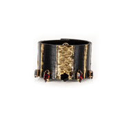 The Dark Molten Rebel Gold & Noir Statement Cuff