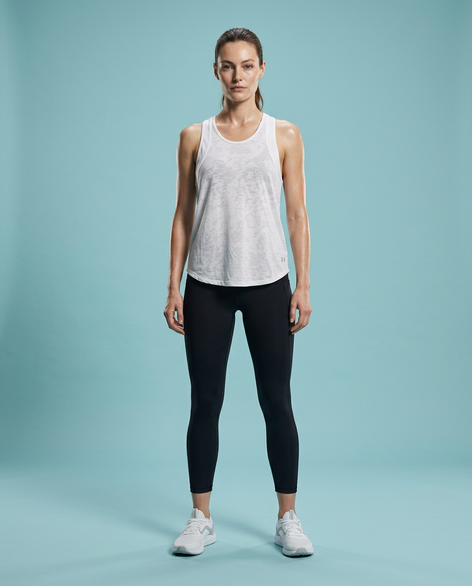 Under Armour White Open-Back T-Shirt