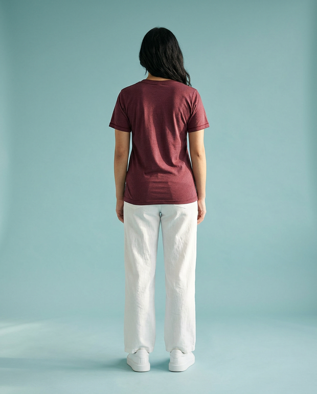 American Apparel TR456W T-Shirt - Tri Cranberry