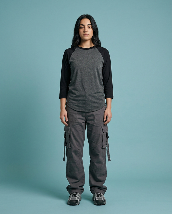 American Apparel BB453W T-Shirt - Heather Black