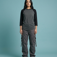 American Apparel BB453W T-Shirt - Heather Black
