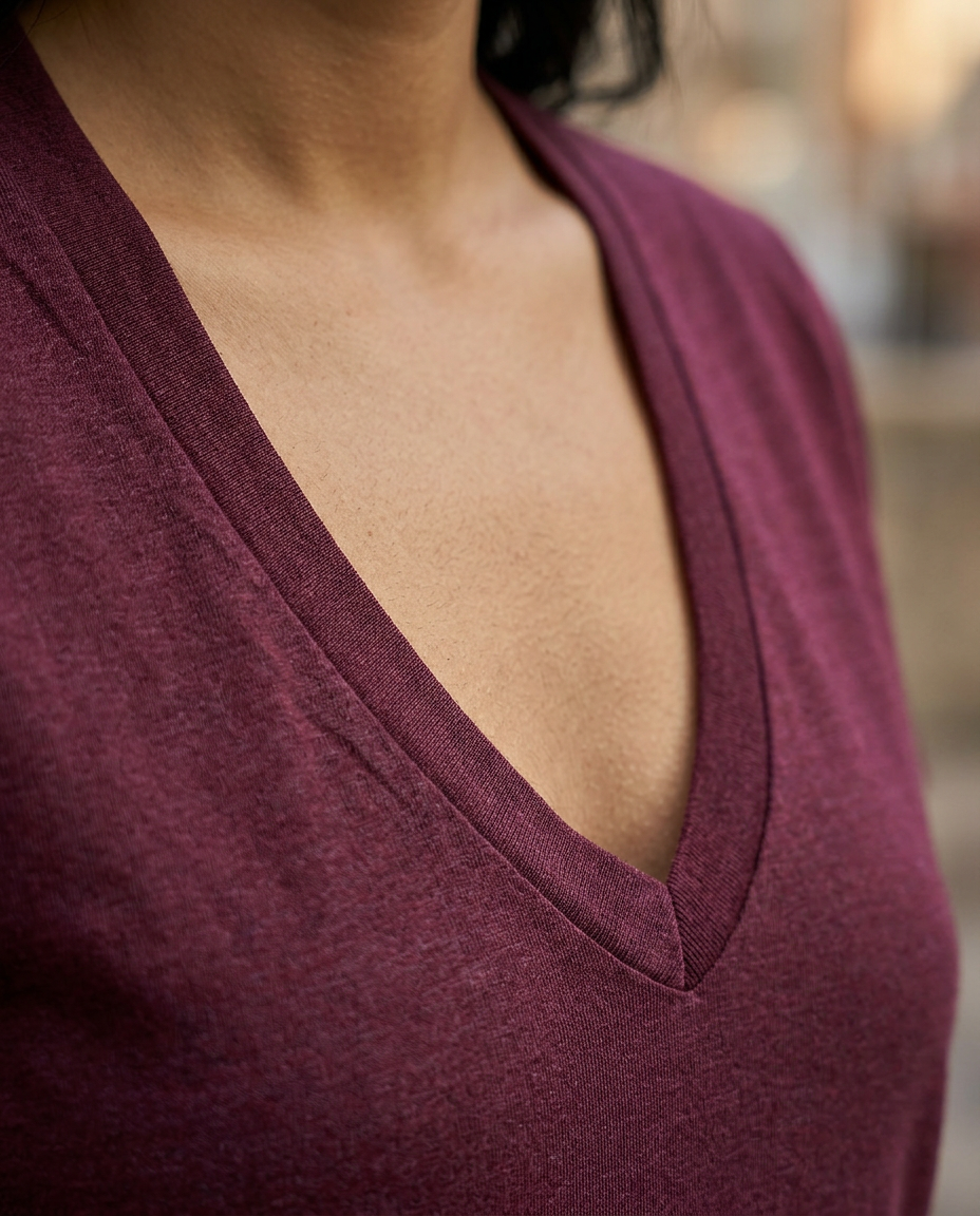 American Apparel TR456W T-Shirt - Tri Cranberry
