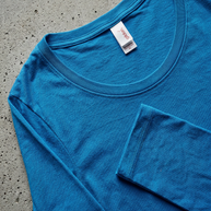 Anvil 399 Long Sleeve T-Shirt - Caribbean Blue