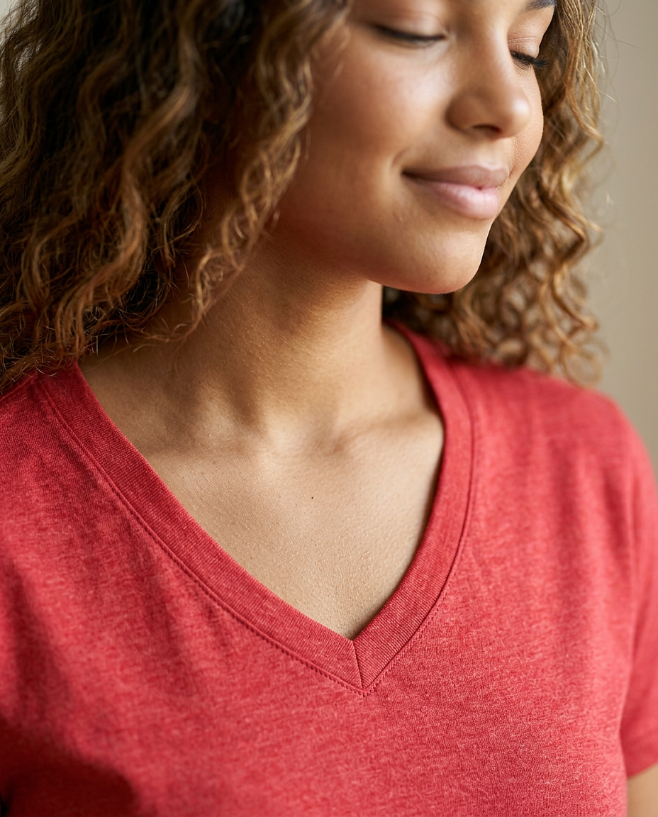 Anvil 6752 T-Shirt - Heather Red