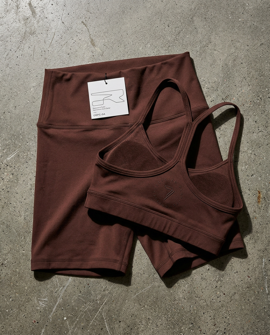 RSPR BROWN WOMEN SHORT LEGGING