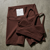 RSPR BROWN WOMEN SHORT LEGGING