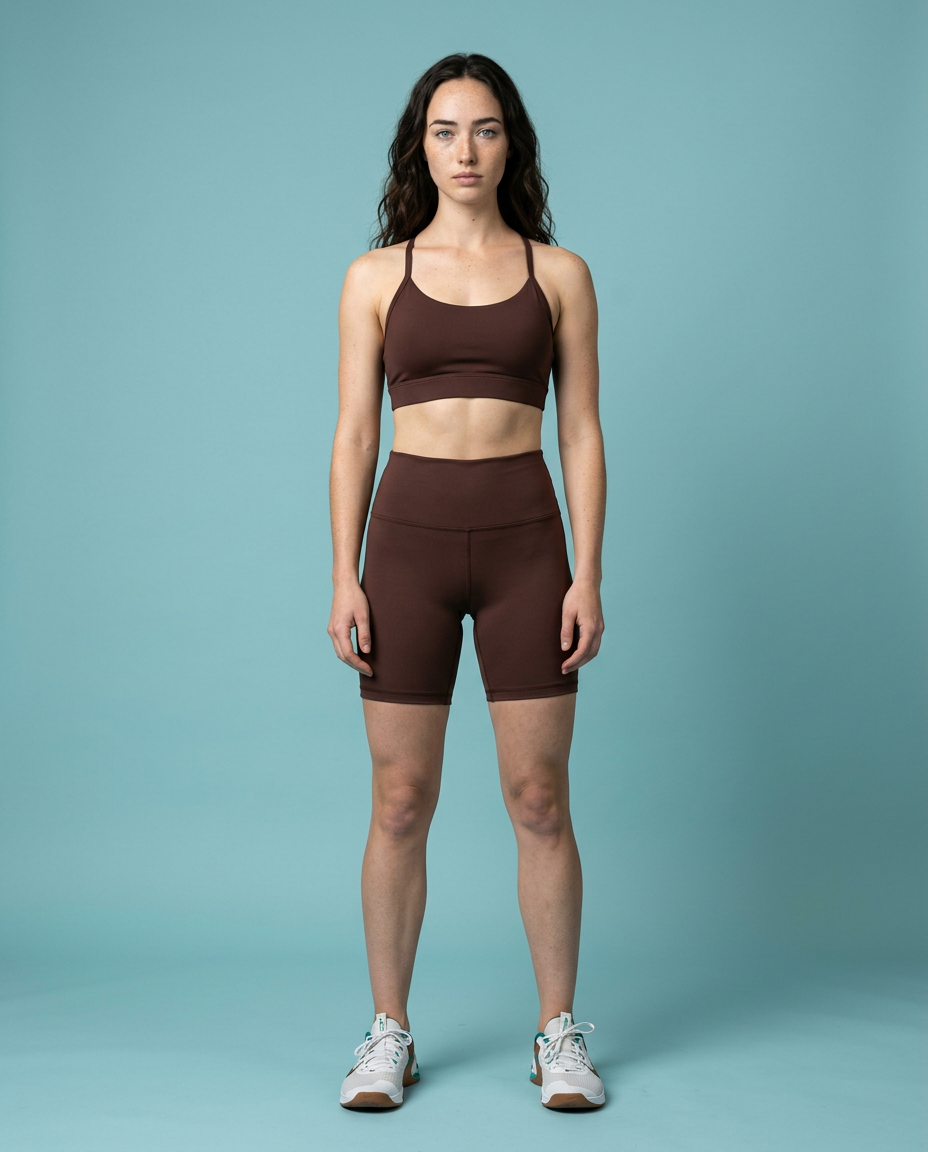 RSPR BROWN WOMEN SHORT LEGGING