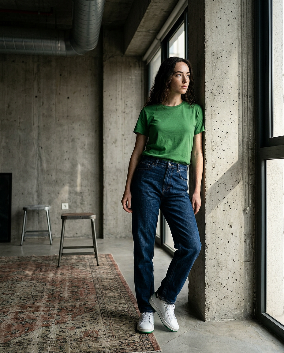 Anvil 6750L T-Shirt - Heather Green