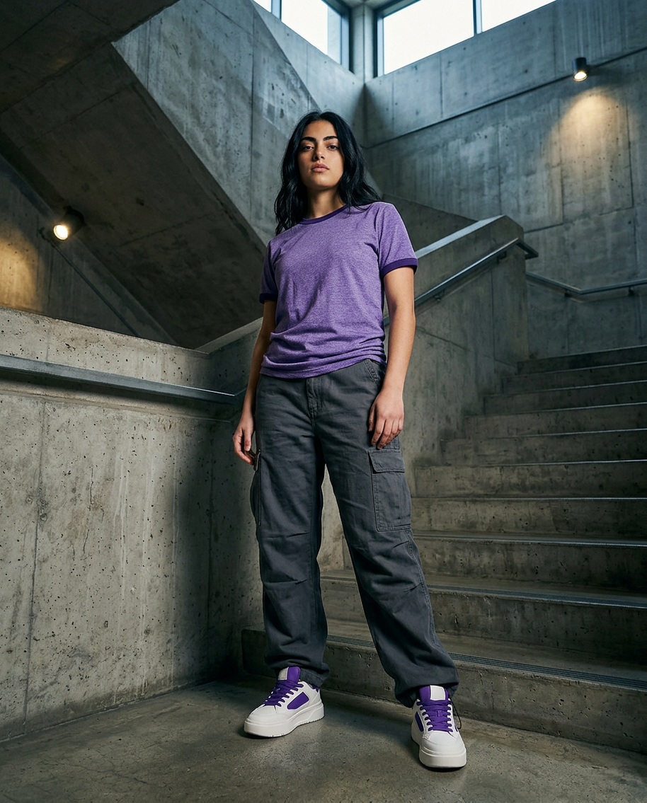 Anvil 988 T-Shirt - Heather Purple