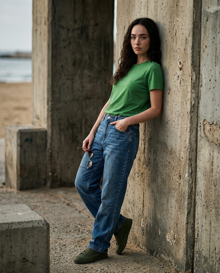 Anvil 6750L T-Shirt - Heather Green
