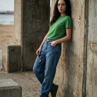 Anvil 6750L T-Shirt - Heather Green