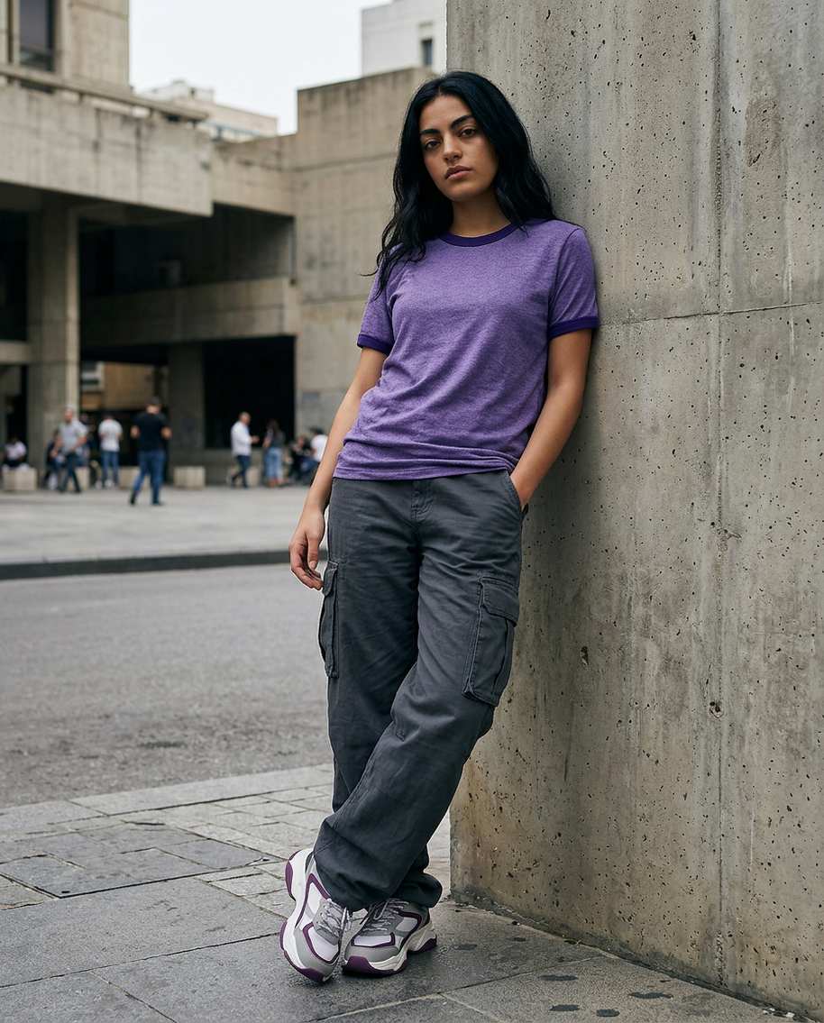 Anvil 988 T-Shirt - Heather Purple