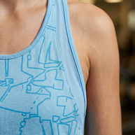 Under Armour Light Blue Patterned Training Tank