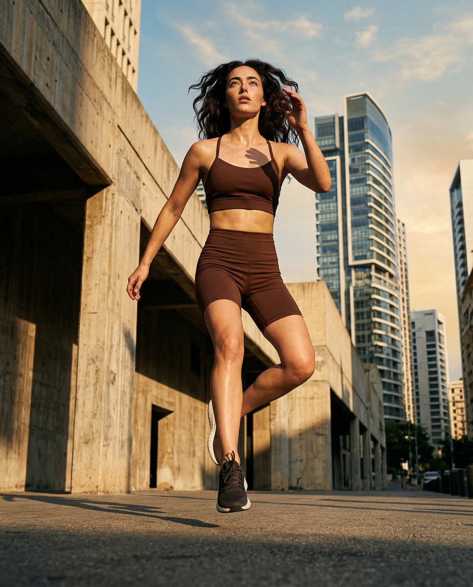 RSPR BROWN WOMEN SHORT LEGGING