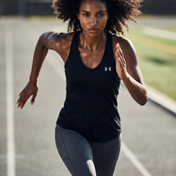 Under Armour Black Stitched-Back Training Tank