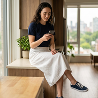 American Apparel BB410W T-Shirt - Navy