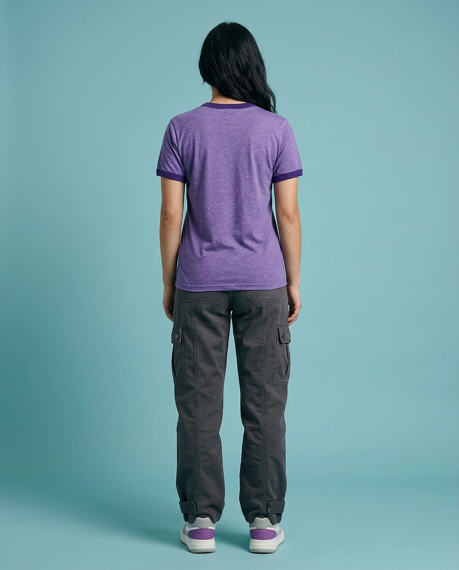Anvil 988 T-Shirt - Heather Purple