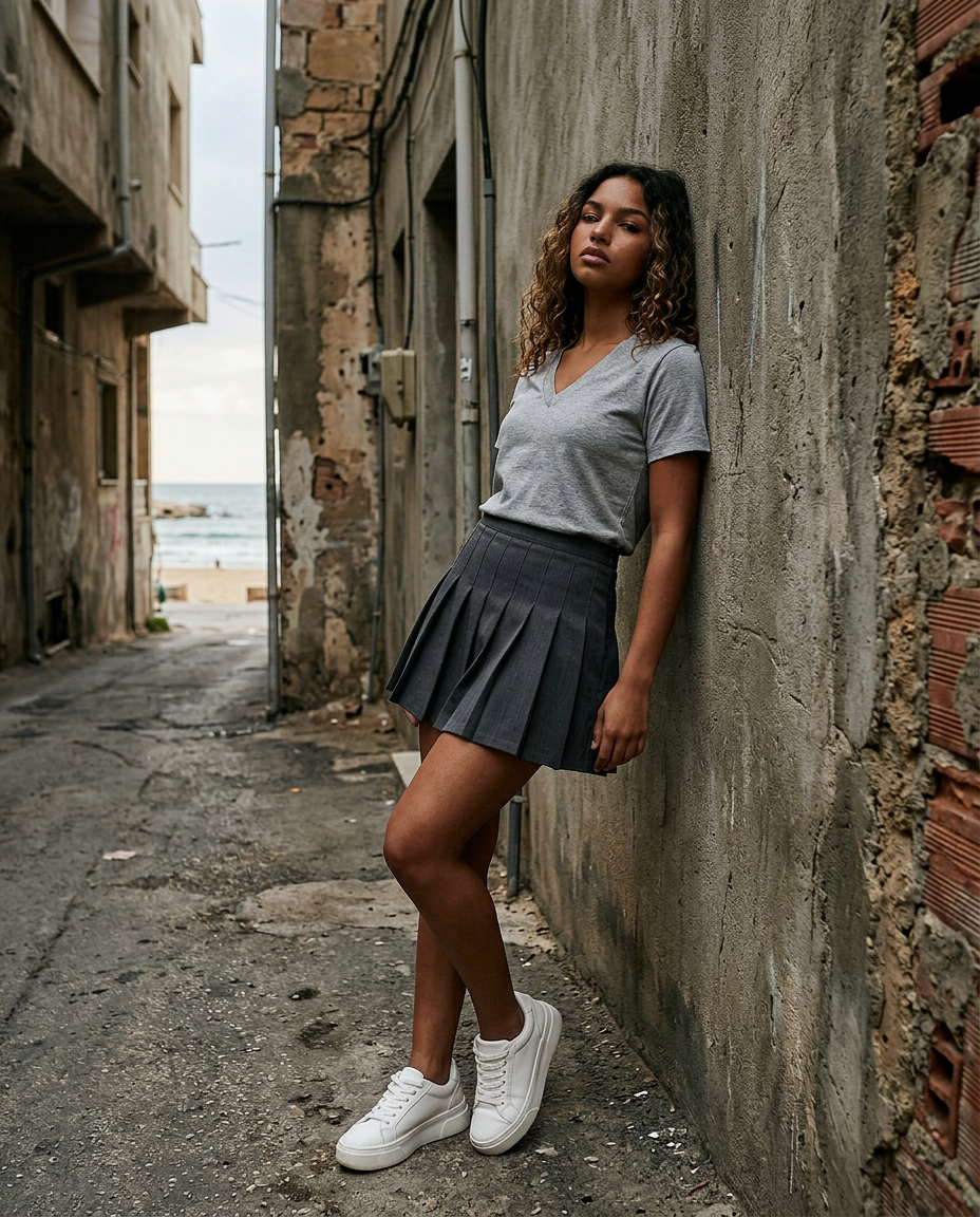 American Apparel 2456 T-Shirt - Heather Grey