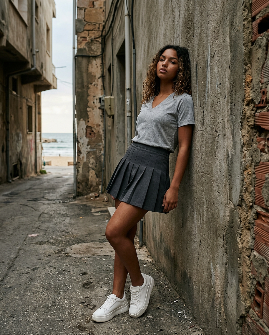 American Apparel 2456 T-Shirt - Heather Grey