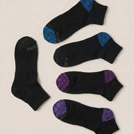 FTL 10 pair ankle black with color