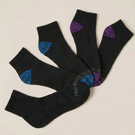 FTL 10 pair ankle black with color