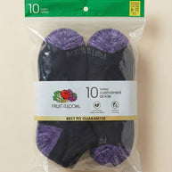 FTL 10 pair ankle black with color