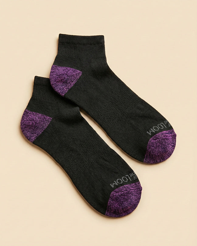 FTL 10 pair ankle black with color