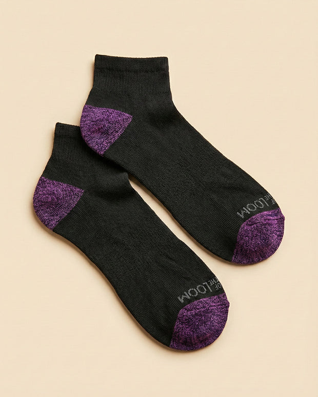FTL 10 pair ankle black with color