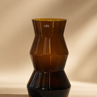 Tati deco LSA vase cognac color