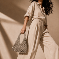 Knots by nada V-Knot Bag - Champagne