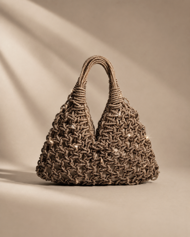 Knots by nada V-Knot Bag - Champagne