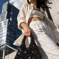 Knots by nada V-Knot Bag - Black
