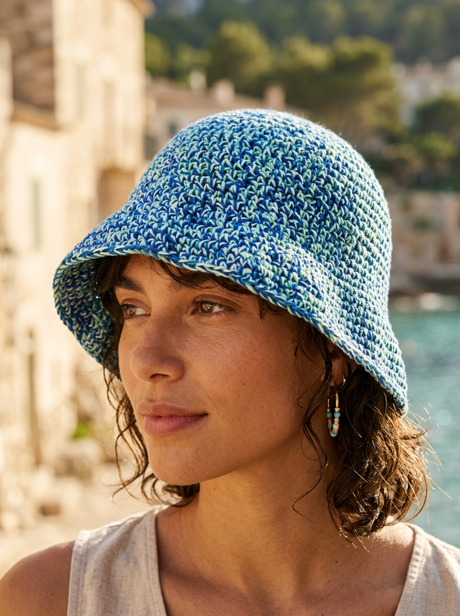 Route Raiment Riverbed Crochet Bucket Hat - Medium