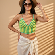 Route Raiment Key Lime Bra Top - Large