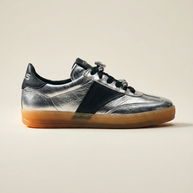 KOAN MJUS Metallic Silver Luxe Trainer