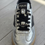 KOAN MJUS Metallic Silver Luxe Trainer