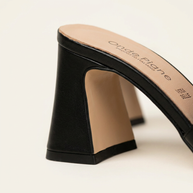 KOAN Onde Piane Black Sculpt Statement Heel Mule
