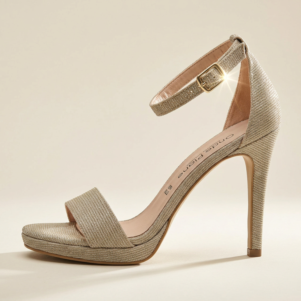 KOAN Onde Piane Stardust Platinum Stiletto Sandal
