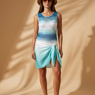 Route Raiment Blue Tone Tank Top - Small