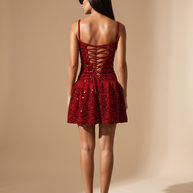 Route Raiment Red Crochet Dress - Small